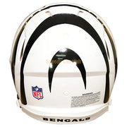 Cincinnati Bengals Riddell Speed Authentic Helmet - White Alternate Back View