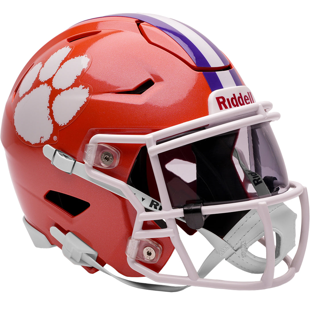 Clemson Tigers Riddell SpeedFlex Mid-Size MIDI Helmet – The Speedy Cheetah Clemson Tigers Riddell SpeedFlex Mid-Size MIDI Helmet – The Speedy Cheetah