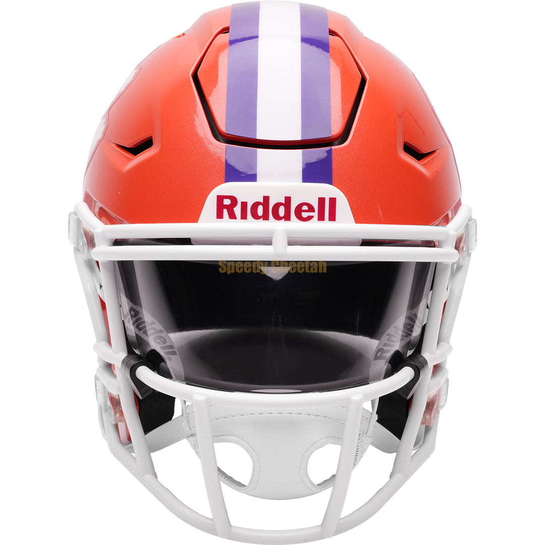 Clemson Tigers Riddell SpeedFlex Mid-Size MIDI Helmet – The Speedy Cheetah Clemson Tigers Riddell SpeedFlex Mid-Size MIDI Helmet – The Speedy Cheetah