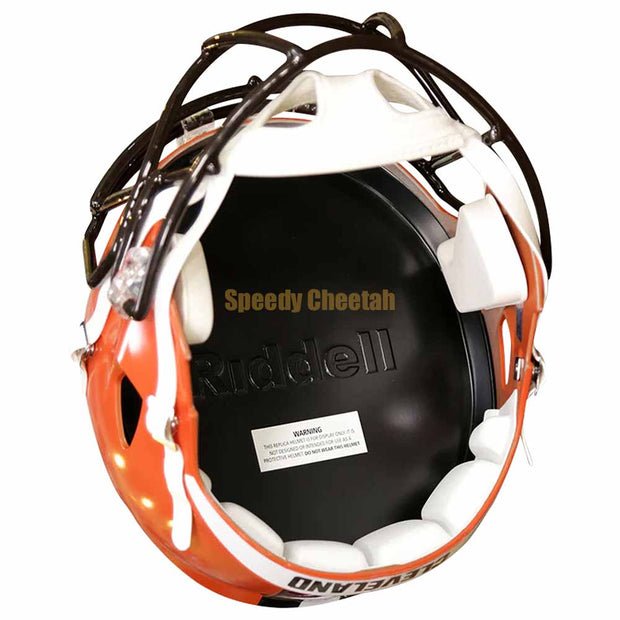Cleveland Browns Riddell Speed Replica Helmet Inside View