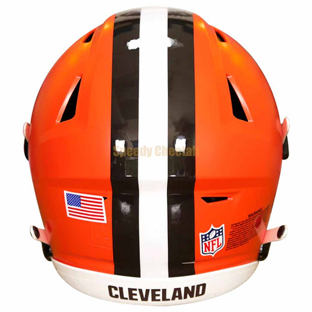 Cleveland Browns Riddell SpeedFlex Authentic Helmet Back View
