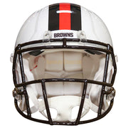 Cleveland Browns Riddell Speed Authentic Helmet - White Alternate Front View
