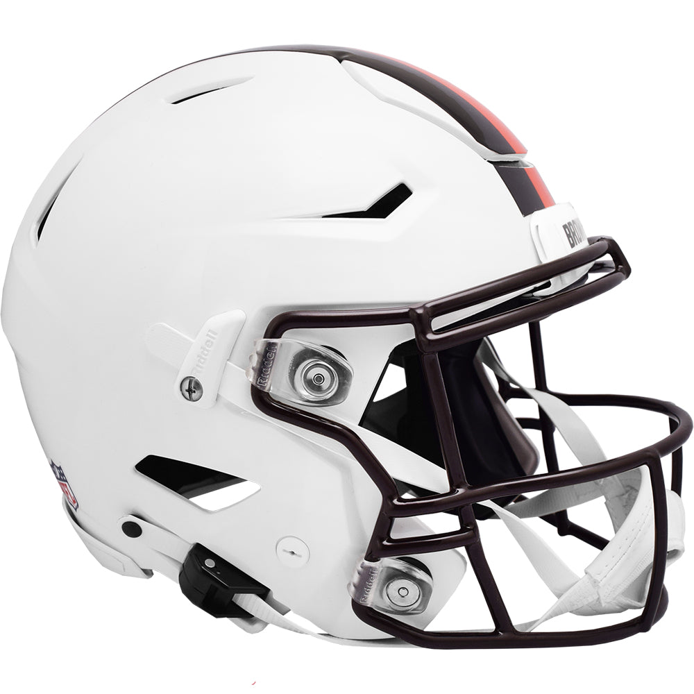 Cleveland Browns Helmet Riddell Authentic Full Size SpeedFlex Style On-Field Alternate 2023 White Out