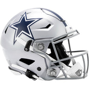 Dallas Cowboys authentic speedflex helmet by Riddell, view from side.
