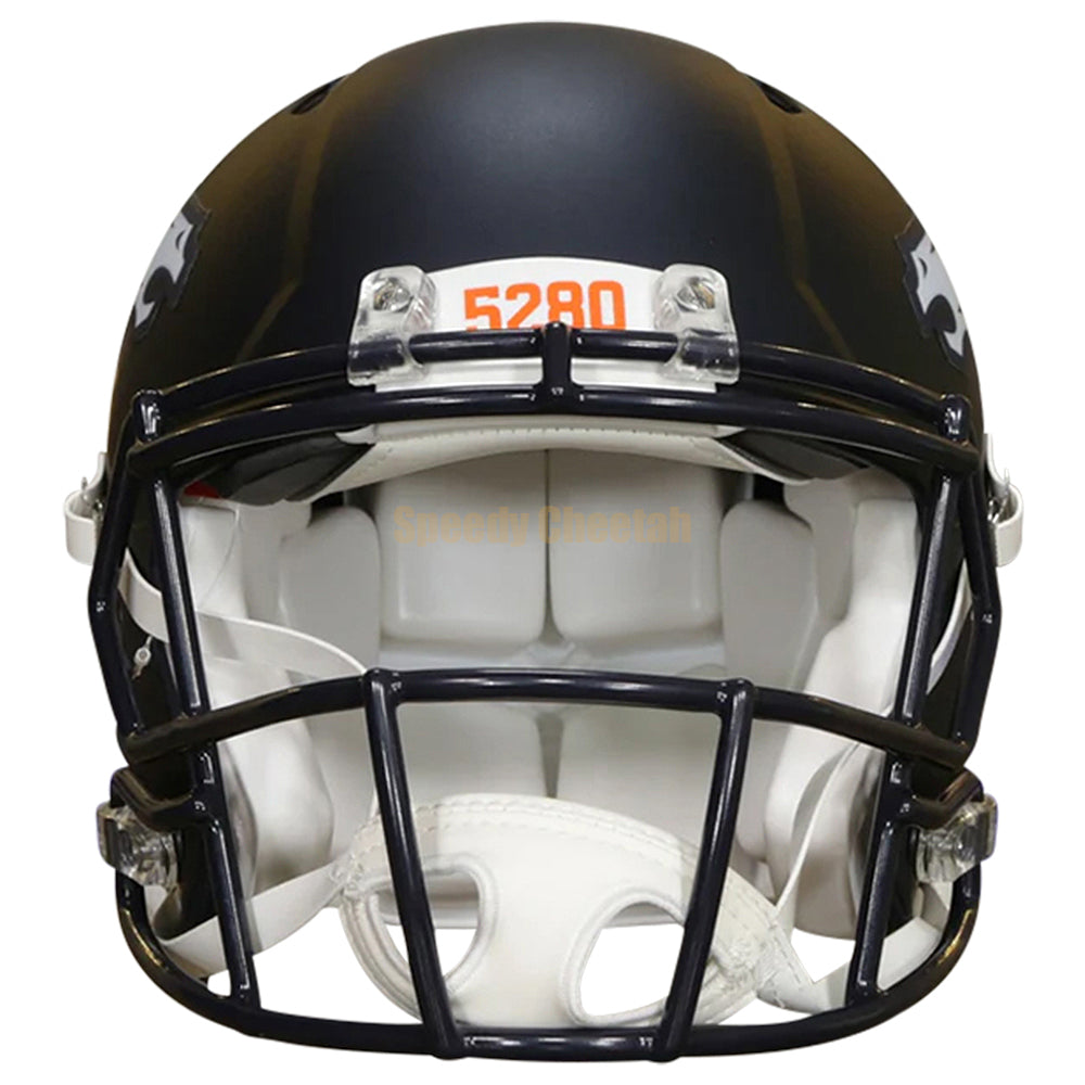 Denver Broncos Riddell Speed Authentic Helmet Front View