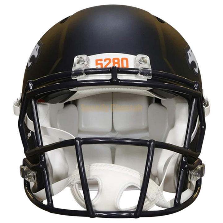 Denver Broncos Riddell Speed Authentic Helmet Front View