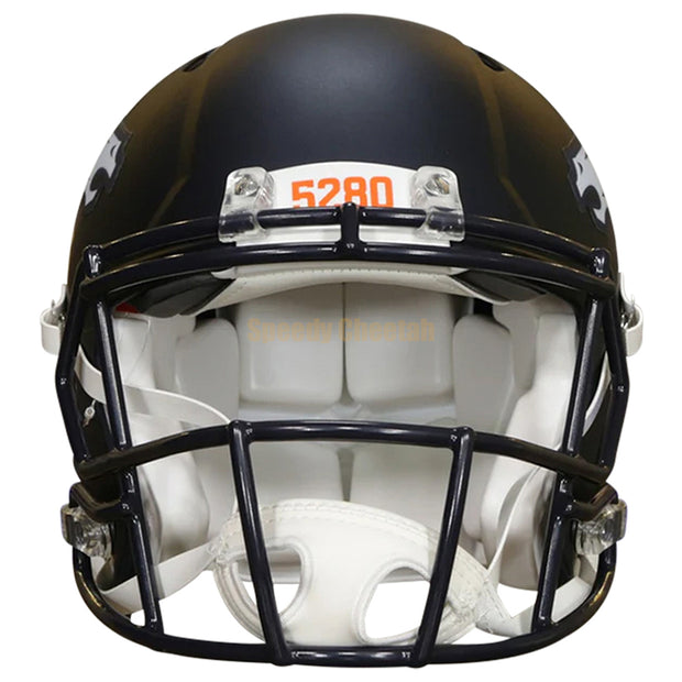 Denver Broncos Riddell Speed Authentic Helmet Front View