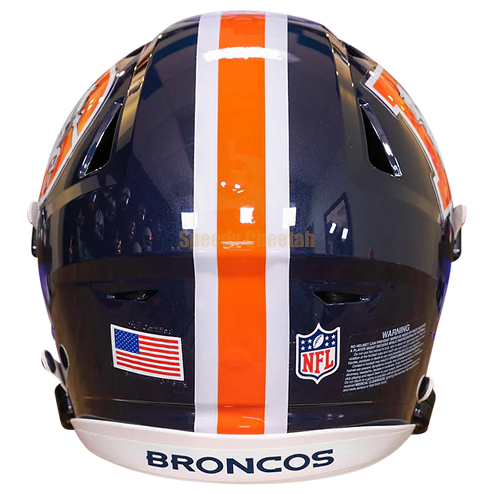 denver broncos motorcycle helmet Denver Broncos Helmet Riddell Authentic Full Size SpeedFlex Style Color Rush