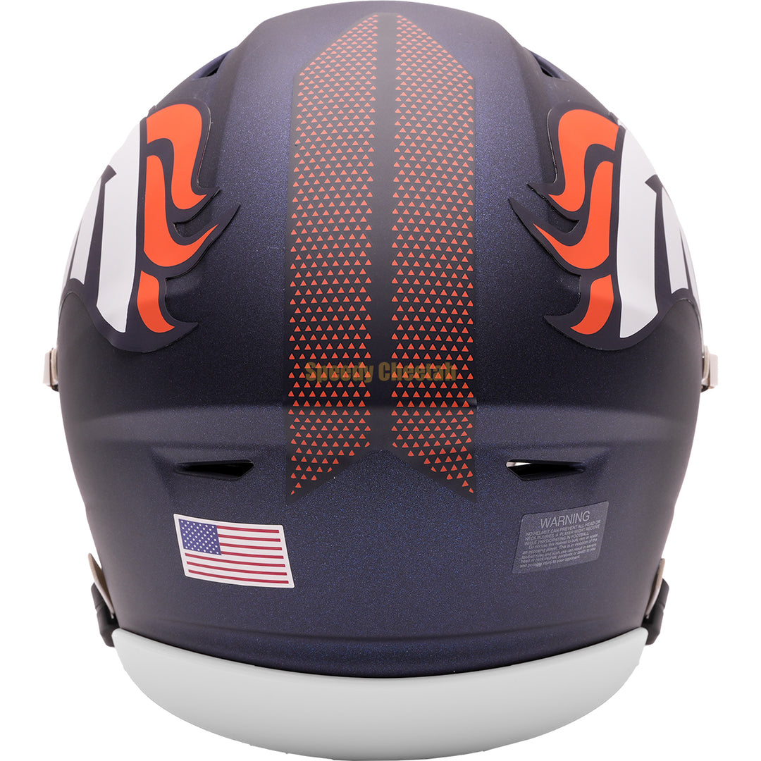 denver motorcycle helmet Denver Broncos Riddell SpeedFlex Mid-Size MIDI Helmet – The Speedy Cheetah
