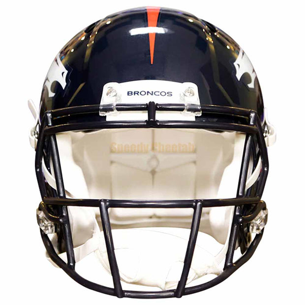 Denver Broncos Riddell Speed Authentic Helmet Front View