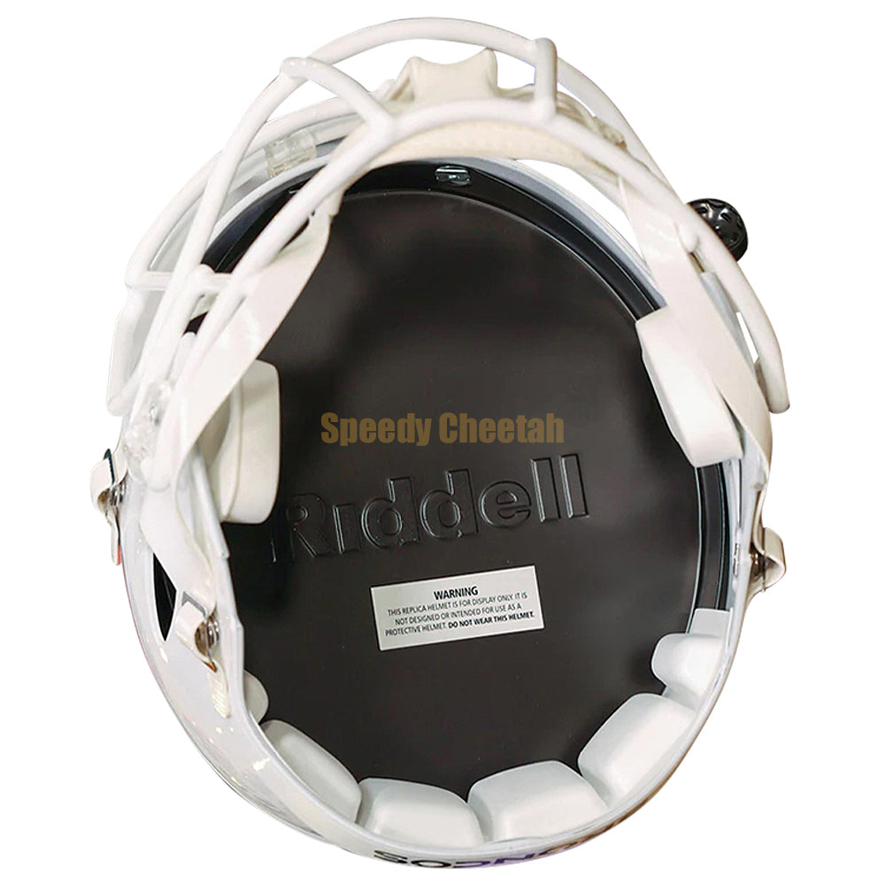 Denver Broncos Riddell Speed Replica Helmet - White Alternate 2023