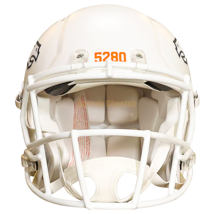 Denver Broncos Riddell Speed Authentic Helmet - White Alternate 2024