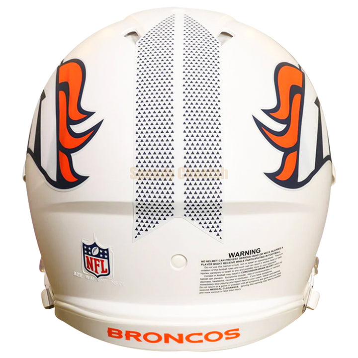 Denver Broncos Riddell Speed Authentic Helmet - White Alternate 2024
