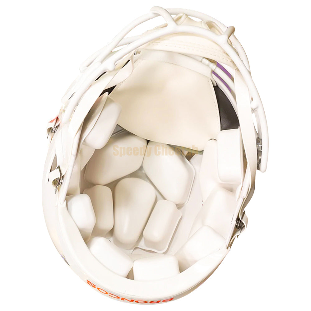 Denver Broncos Riddell Speed Authentic Helmet - White Alternate 2024