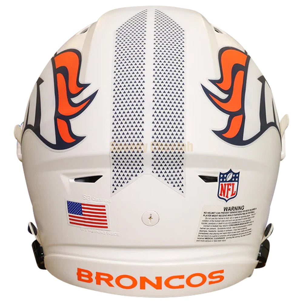 Denver Broncos Riddell SpeedFlex Authentic Helmet - White Alternate 2024