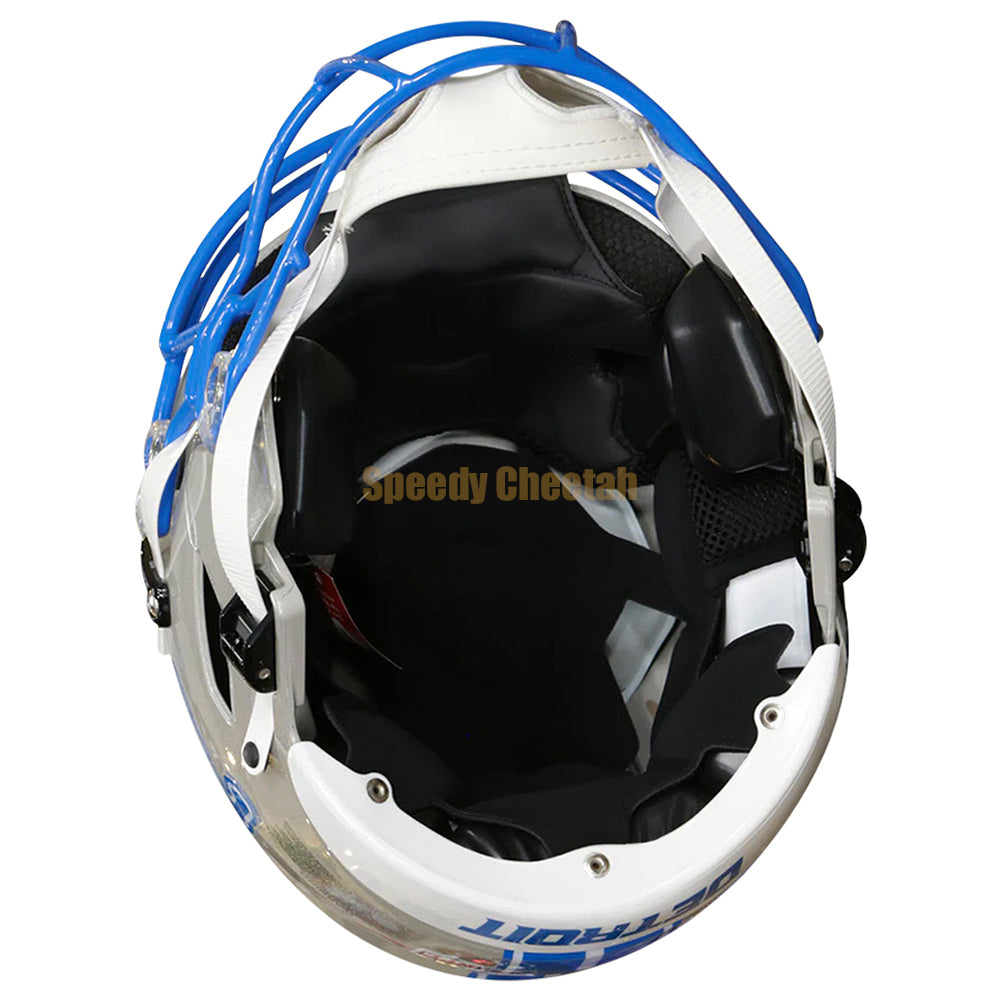 detroit lions speedflex helmet Alternate Riddell completely new look to complement alternate uniforms the teams will be wearing Barry Sanders Autographed Detroit Lions
