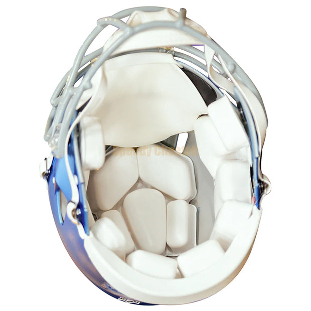 Detroit Lions Riddell Speed Authentic Helmet - Blue Alternate 1 Inside View