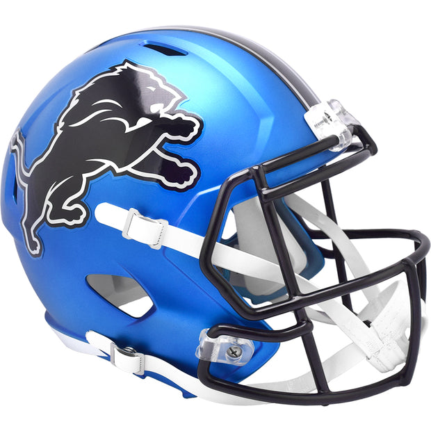 Detroit Lions Riddell Speed Replica Helmet - Blue Alternate 2024