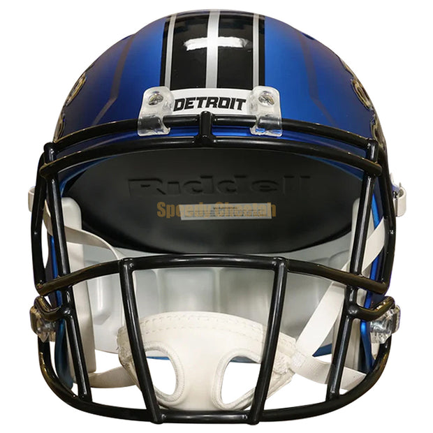 Detroit Lions Riddell Speed Replica Helmet - Blue Alternate 2024