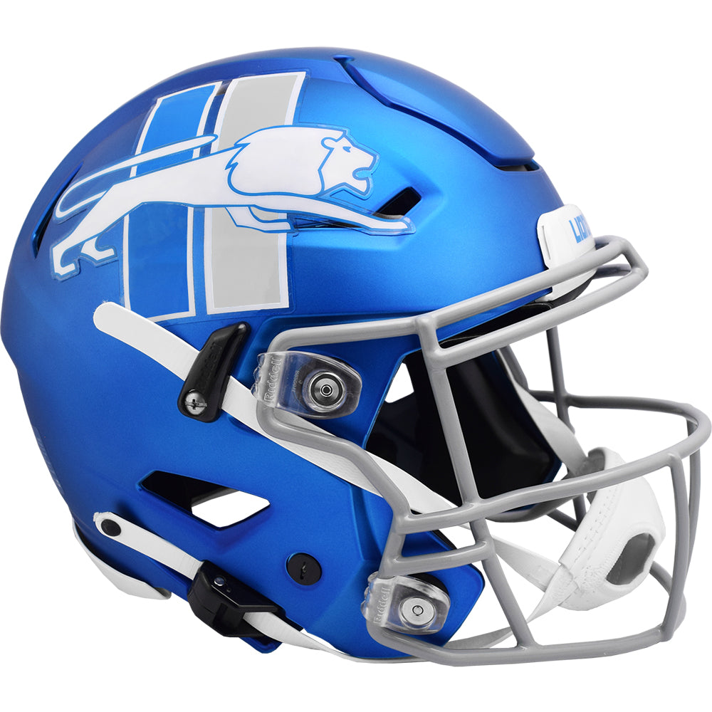 Detroit Lions Helmet Riddell Authentic Full Size SpeedFlex Style On-Field Alternate 2023