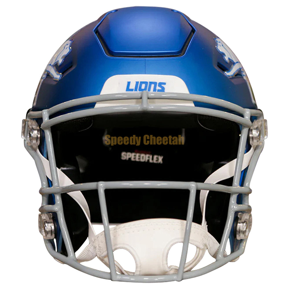 Detroit Lions Helmet Riddell Authentic Full Size SpeedFlex Style On-Field Alternate 2023