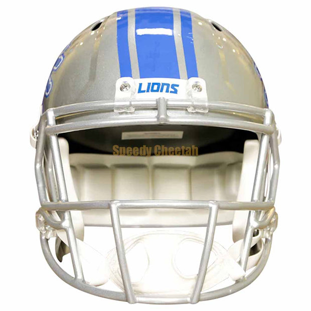 Detroit Lions Riddell Speed Replica Helmet Front View