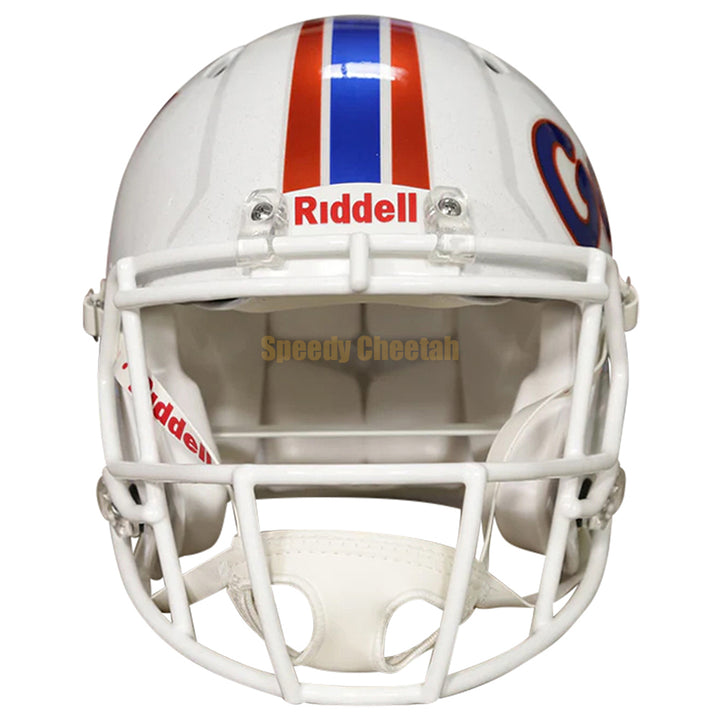 Florida Gators Riddell Speed Authentic Helmet - Chrome Decal White