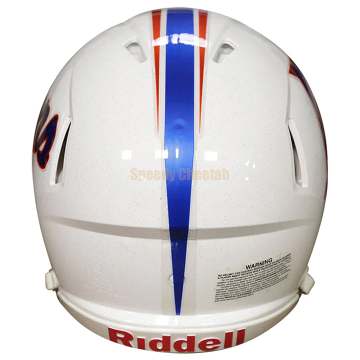 Florida Gators Riddell Speed Authentic Helmet - Chrome Decal White