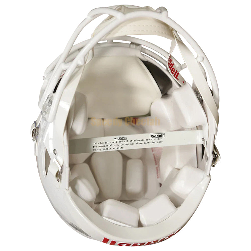 Florida Gators Riddell Speed Authentic Helmet - Chrome Decal White