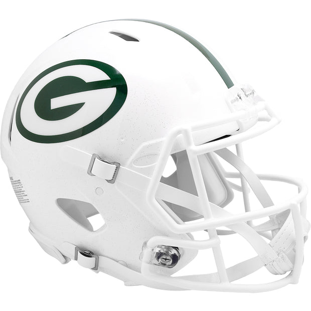 Green Bay Packers Riddell Speed Authentic Helmet - White Alternate
