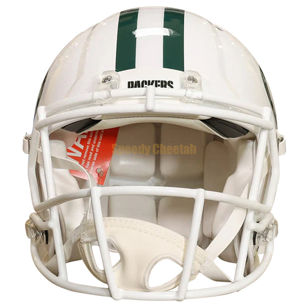 Green Bay Packers Riddell Speed Authentic Helmet - White Alternate
