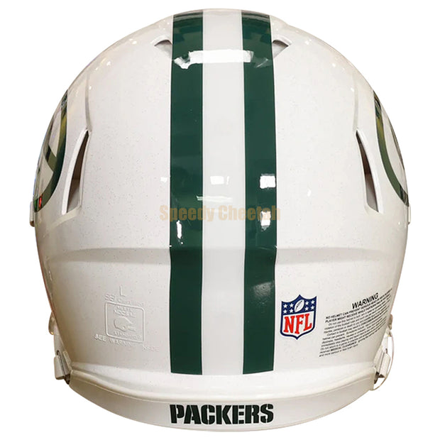 Green Bay Packers Riddell Speed Authentic Helmet - White Alternate