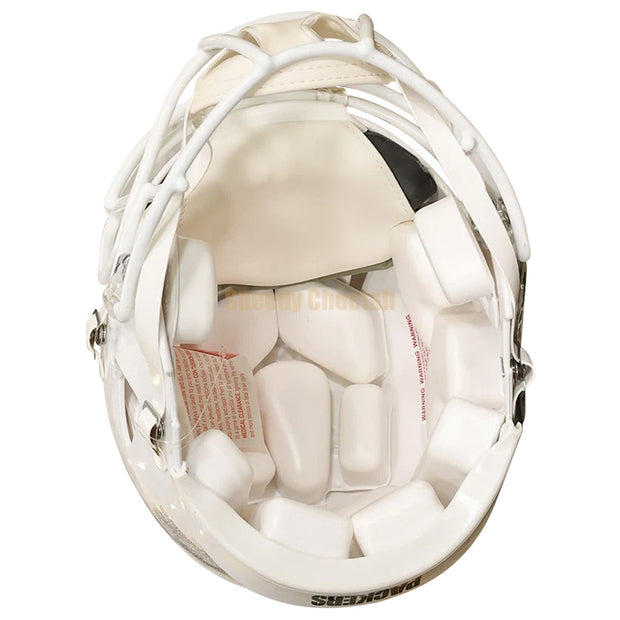 Green Bay Packers Riddell Speed Authentic Helmet - White Alternate