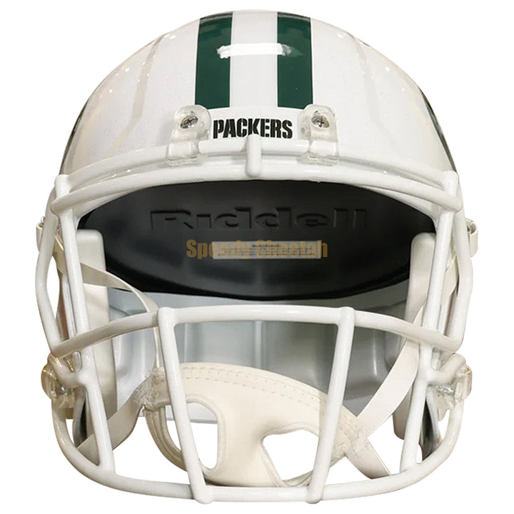 Green Bay Packers Riddell Speed Replica Helmet - White Alternate 2024
