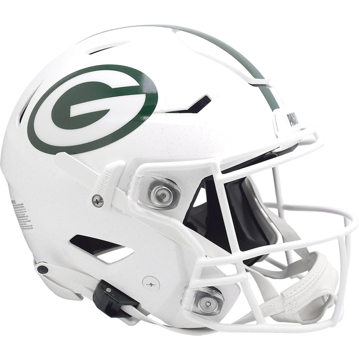 Green Bay Packers Riddell SpeedFlex Authentic Helmet - White Alternate 2024