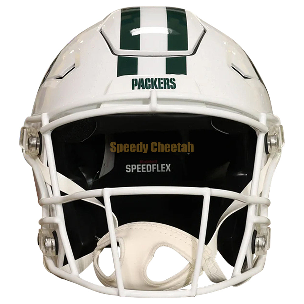 Green Bay Packers Riddell SpeedFlex Authentic Helmet - White Alternate 2024