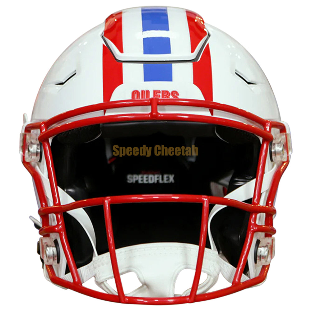 houston oilers helmet speedflex Kenny Autographed "HOF 86" Houston Full Size Speed Helm Super Sports Center this collectible Speed Replica football helmet is made specifically for fans Houston Oilers Riddell SpeedFlex Authentic