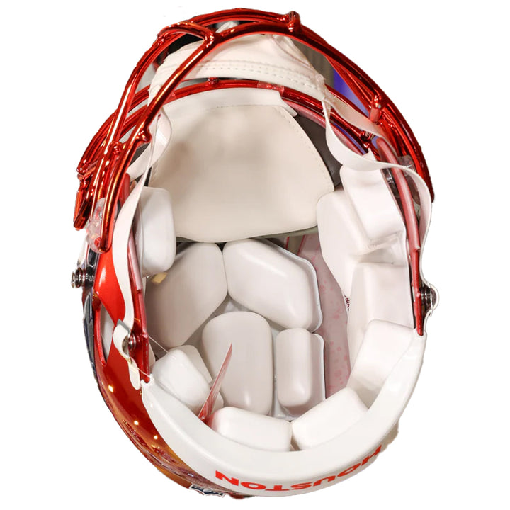 Houston Texans Riddell Speed Authentic Helmet - Red Chrome Alternate 2024