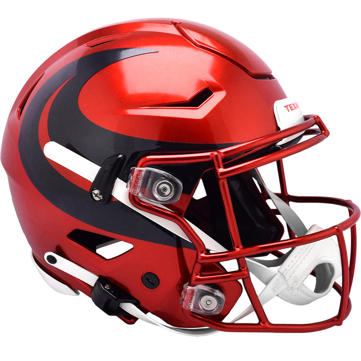 Houston Texans Riddell SpeedFlex Authentic Helmet - Red Chrome Alternate 2024