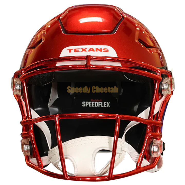 Houston Texans Riddell SpeedFlex Authentic Helmet - Red Chrome Alternate 2024
