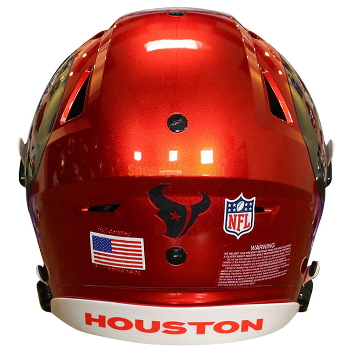 Houston Texans Riddell SpeedFlex Authentic Helmet - Red Chrome Alternate 2024