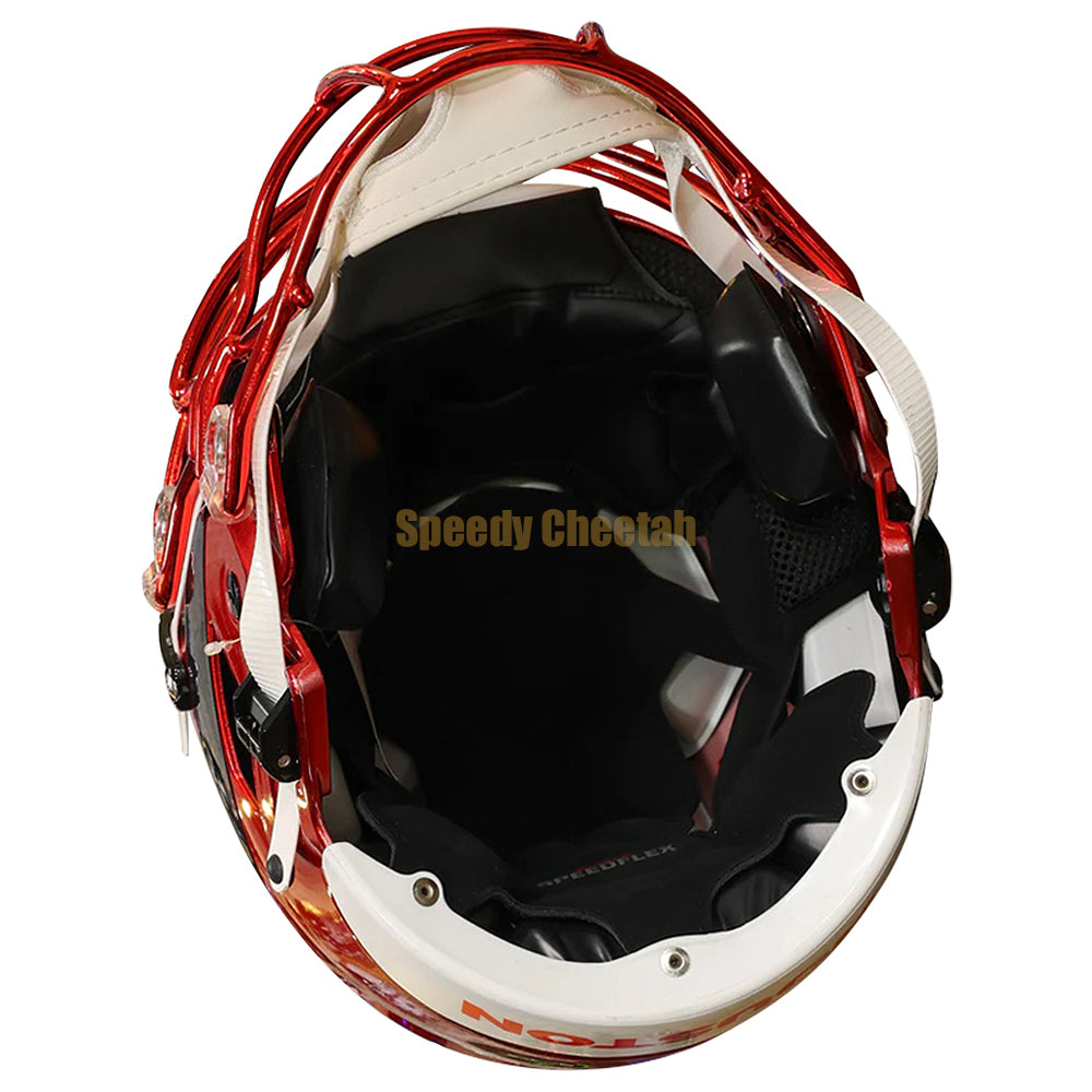 Houston Texans Riddell SpeedFlex Authentic Helmet - Red Chrome Alternate 2024