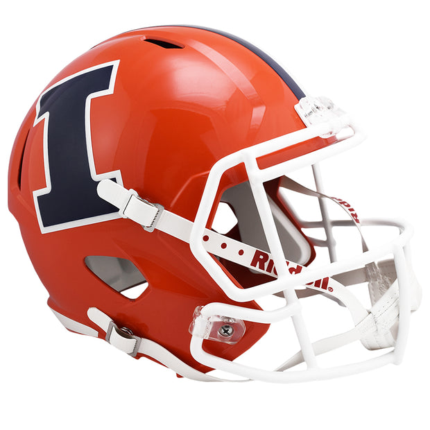 Illinois Fighting Illini Riddell Speed Replica Helmet - Orange