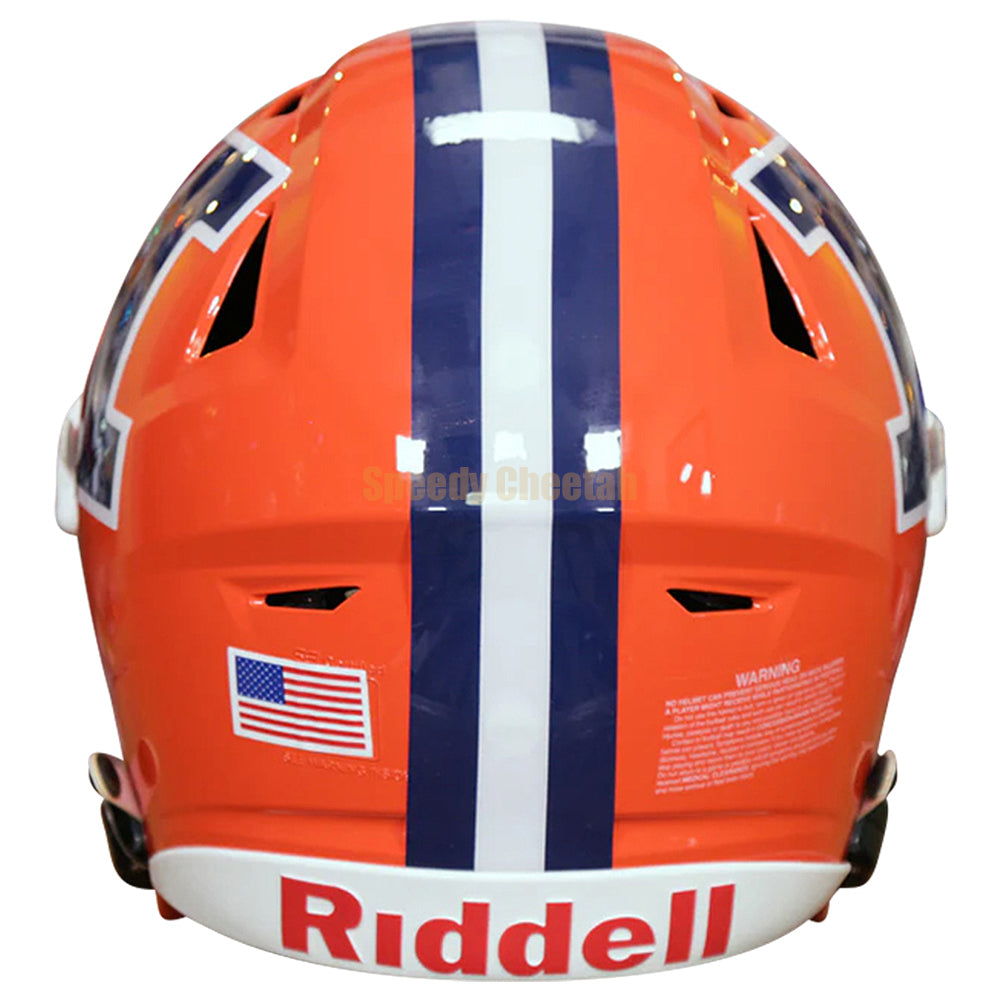 clemson football helmets blm Illinois Fighting Illini Orange Riddell NCAA Authentic SpeedFlex Full Size Helmet