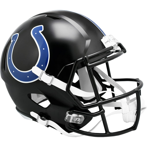Indianapolis Colts Riddell Speed Replica Helmet - Black Alternate