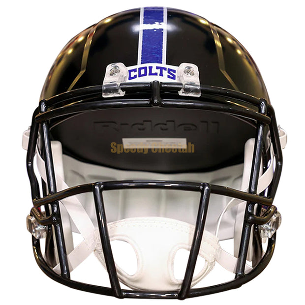 Indianapolis Colts Riddell Speed Replica Helmet - Black Alternate
