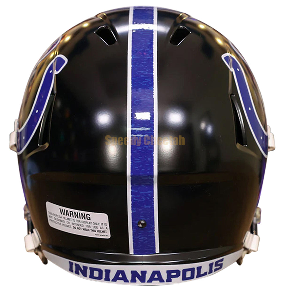 colts blaze football helmet Indianapolis Colts Helmet Riddell Replica Full Size Speed Style On-Field Alternate 2023 Indiana Nights