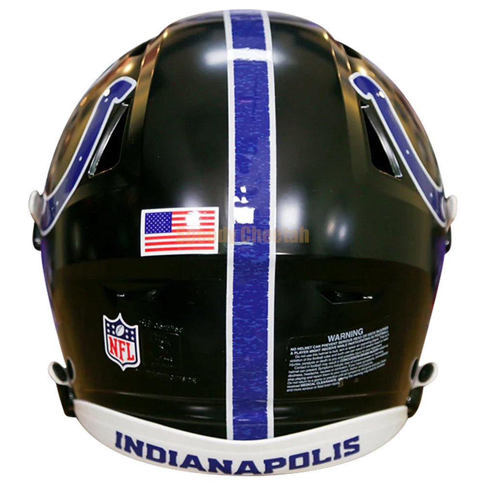 Indianapolis Colts Riddell SpeedFlex Authentic Helmet - Black Alternate 2023