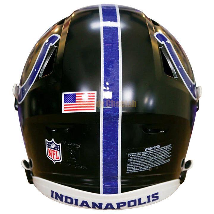 Indianapolis Colts Riddell SpeedFlex Authentic Helmet - Black Alternate 2023