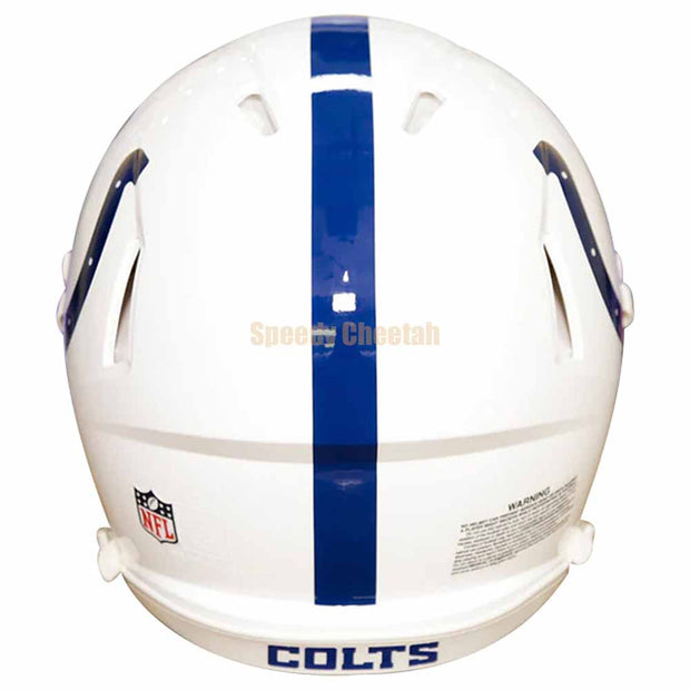 Indianapolis Colts Riddell Speed Authentic Helmet Back View